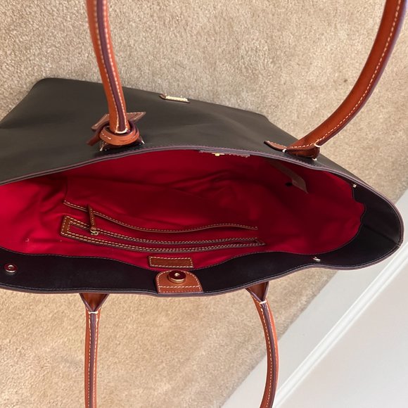 Dooney & Bourke Saffiano Large Shopper Tote Amber - Picture 8 of 8